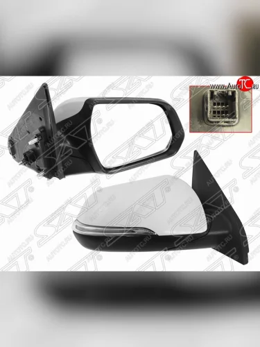 Правое боковое зеркало заднего вида SAT (поворот, обогрев, 6 контактов) Hyundai Creta GS рестайлинг (2019-2021)