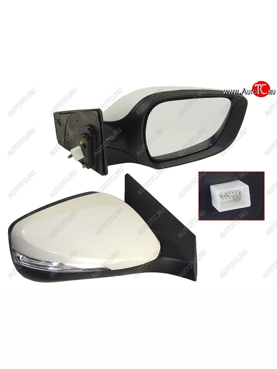 Правое боковое зеркало заднего вида SAT (поворотник, 5 контактов) Hyundai Elantra MD рестайлинг (2013-2016) (Неокрашенное)  в Самаре Самарской области