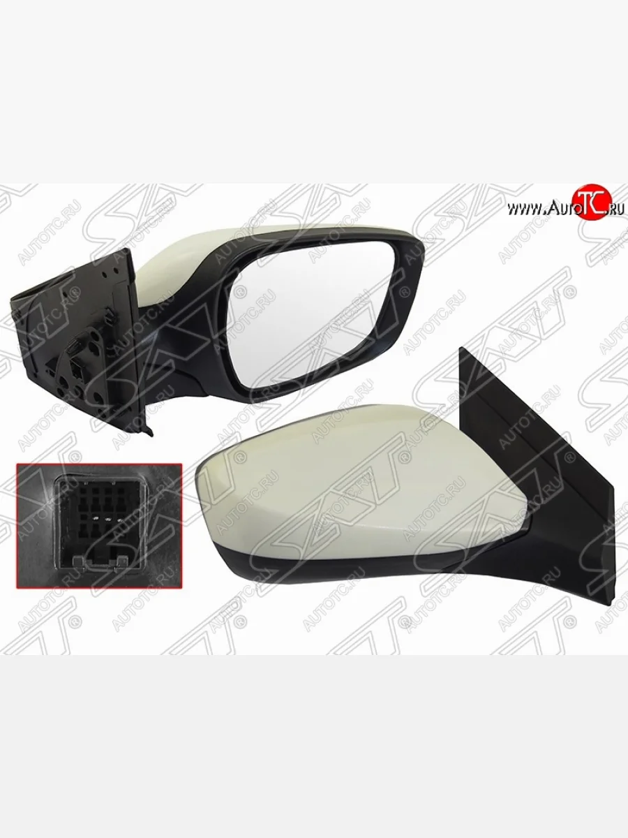 Правое боковое зеркало заднего вида SAT Hyundai Solaris RBr седан рестайлинг (2014-2017) (Неокрашенное)  в Перми Пермском крае