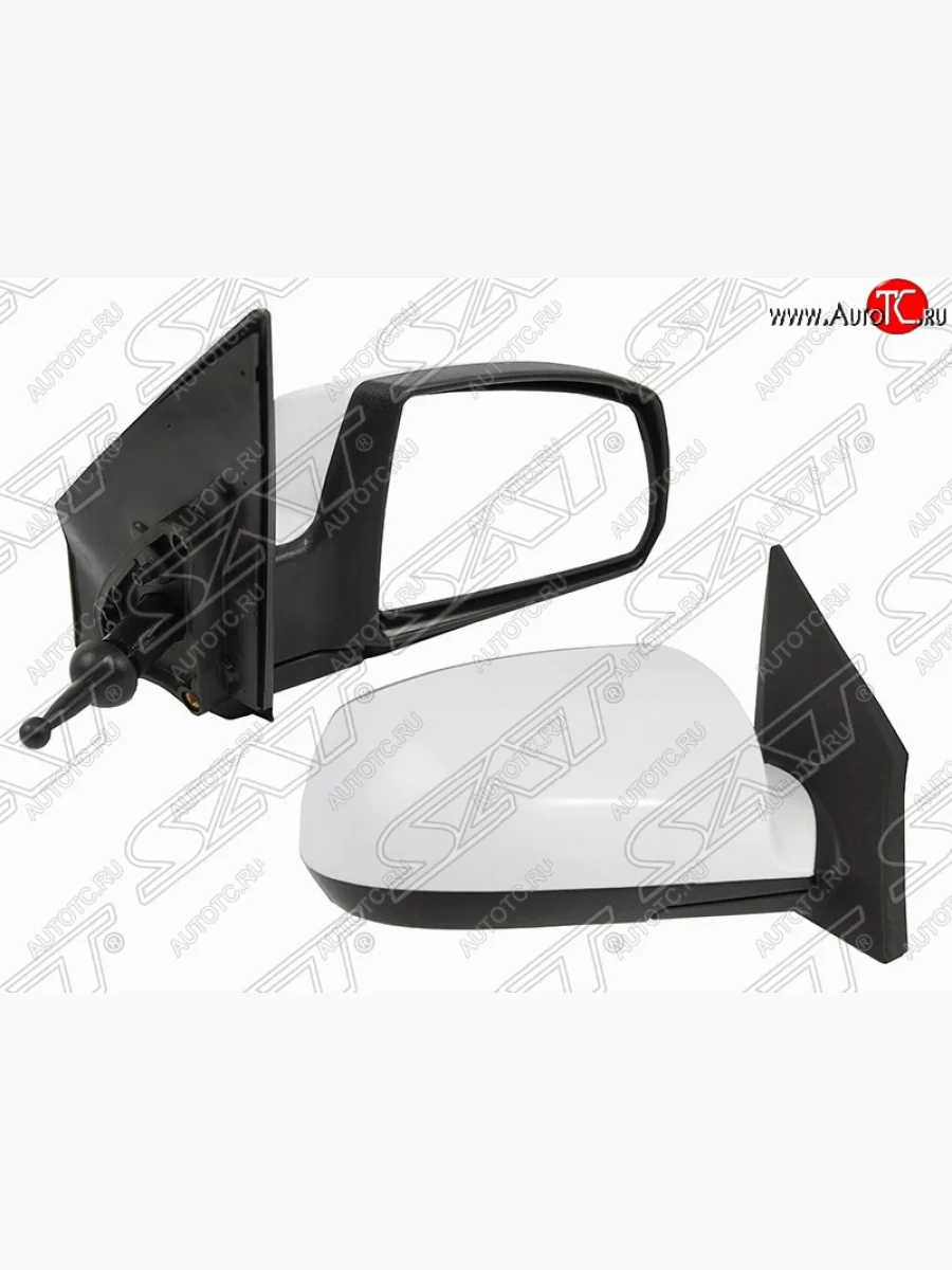 Правое боковое зеркало заднего вида SAT (механическое) KIA Rio 2 JB дорестайлинг, хэтчбэк 5 дв. (2005-2009) (Неокрашенное)  в Самаре Самарской области