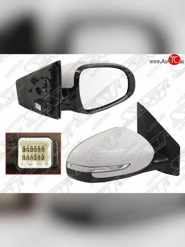 Правое боковое зеркало заднего вида SAT (регул-ка, поворот, 5 контактов) KIA Sportage  4 QL (2016-2018) дорестайлинг