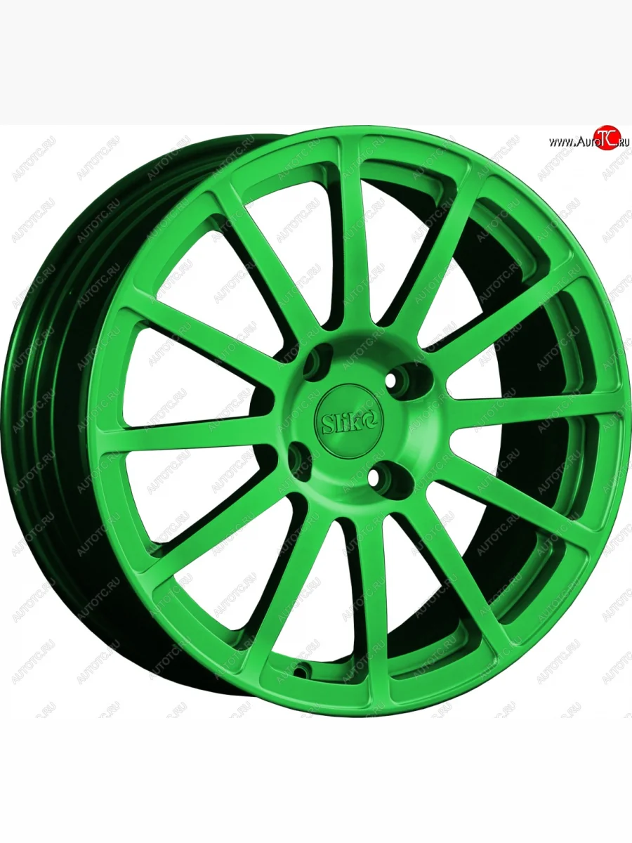 Кованый диск Slik classik R17x7.5 RAL 6038 ярко зеленый (6038) 7.5x17 Brilliance V5 (2012-2018) 5x100.0xDIA57.1xET32.0 (Цвет: 6038)