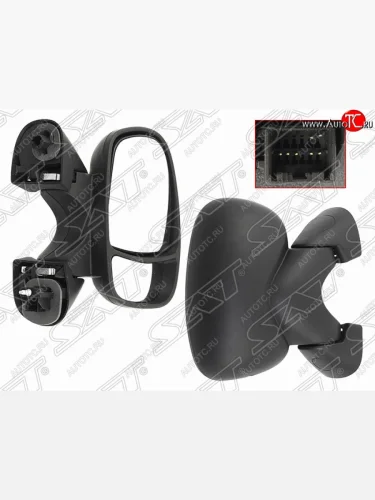 Правое боковое зеркало заднего вида (7 конт./обогрев) SAT Renault Trafic X83 дорестайлинг (2001-2006)