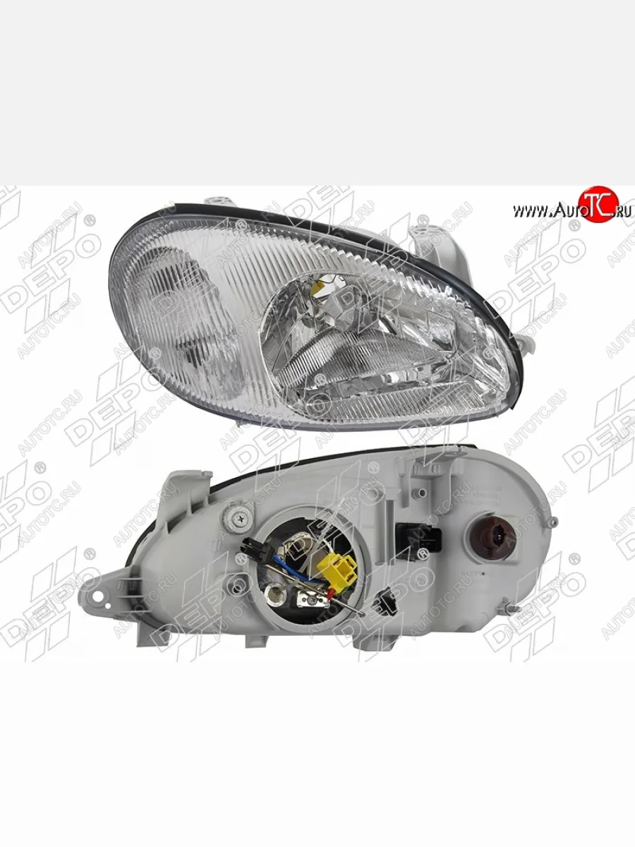 Правая фара передняя DEPO Daewoo Lanos T100 дорестайлинг, седан (1997-2002)  в Перми Пермском крае