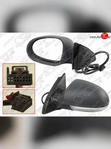 Левое боковое зеркало заднего вида (6 конт./обогрев/поворот) SAT Volkswagen Passat  B6 (2005-2011) седан, универсал