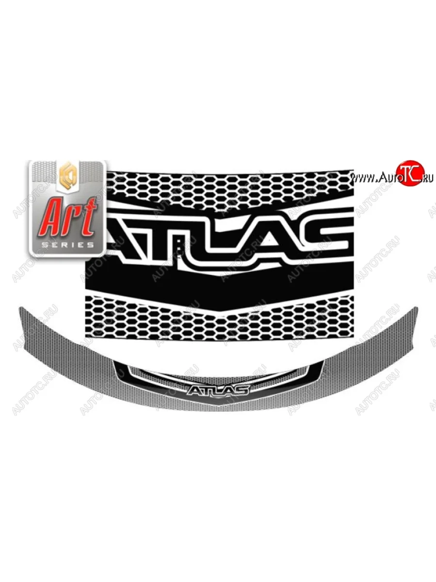 Дефлектор капота CA-Plastiс Geely Atlas NL3 (2016-2022) (Серия Art графит)  в Керчи Республика Крым