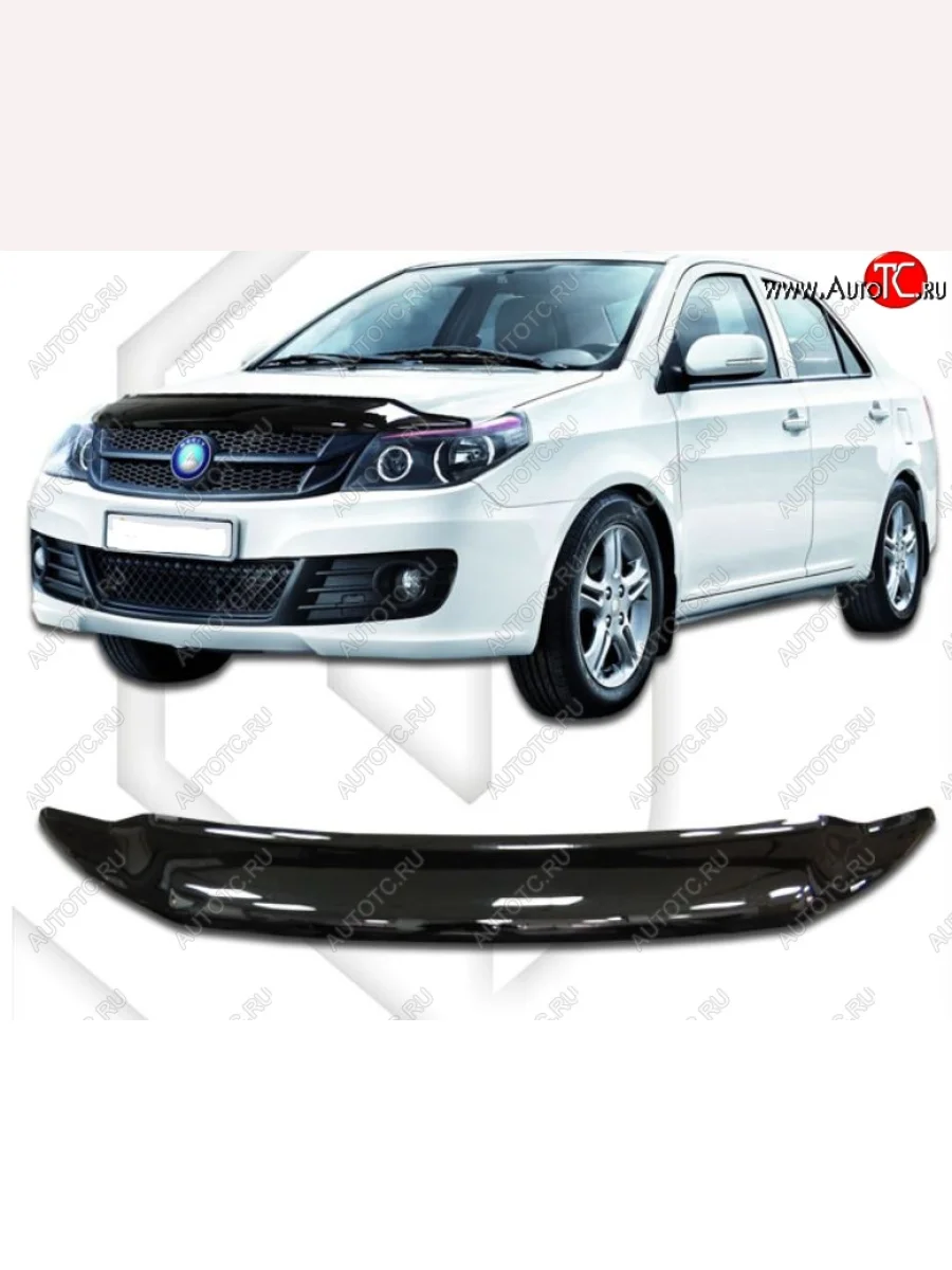 Дефлектор капота CA-Plastiс Geely GC6 (2014-2017) (Classic черный, Без надписи)  в Керчи Республика Крым