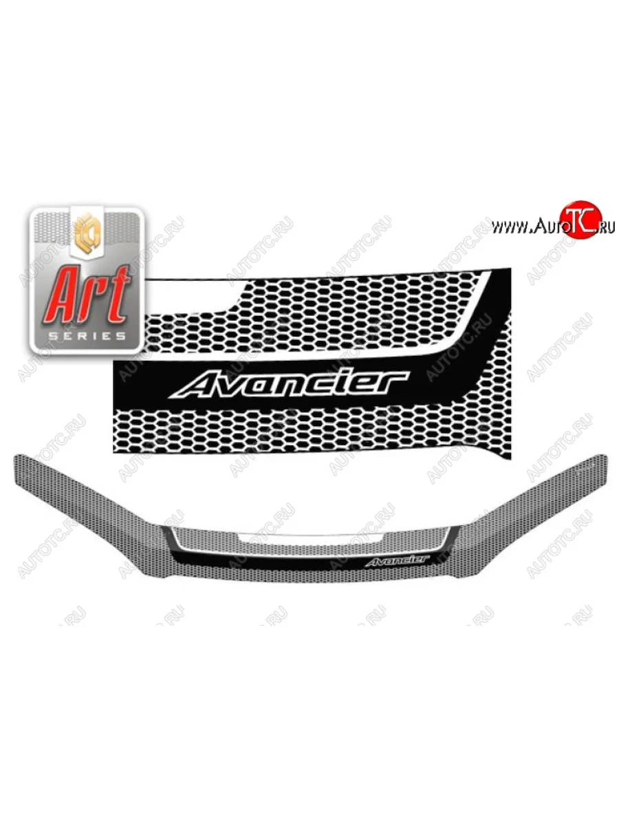 Дефлектор капота (TA1, TA2, TA3, TA4) CA-Plastiс Honda Avancier (1999-2003) (Серия Art графит)  в Керчи Республика Крым