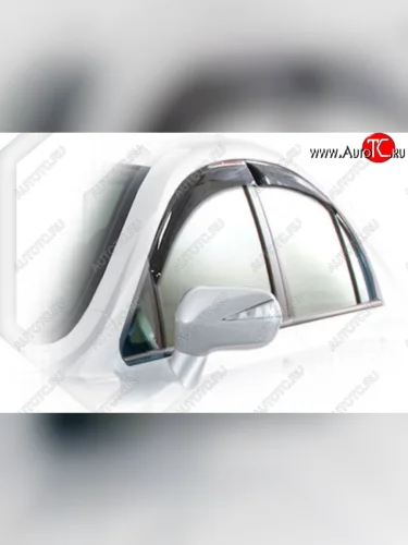 Дефлектора окон CA-Plastik (Classic полупрозрачный) Honda Civic FD седан дорестайлинг (2005-2008)