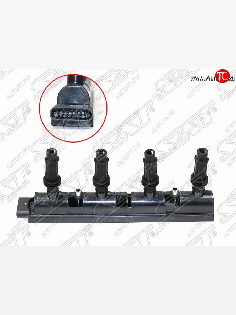 Катушка зажигания SAT (модуль, 1,4 Z14XEP/LUJ, 1,4 LUJ) Opel Astra H универсал рестайлинг (2007-2015)  с доставкой в г. Керчь