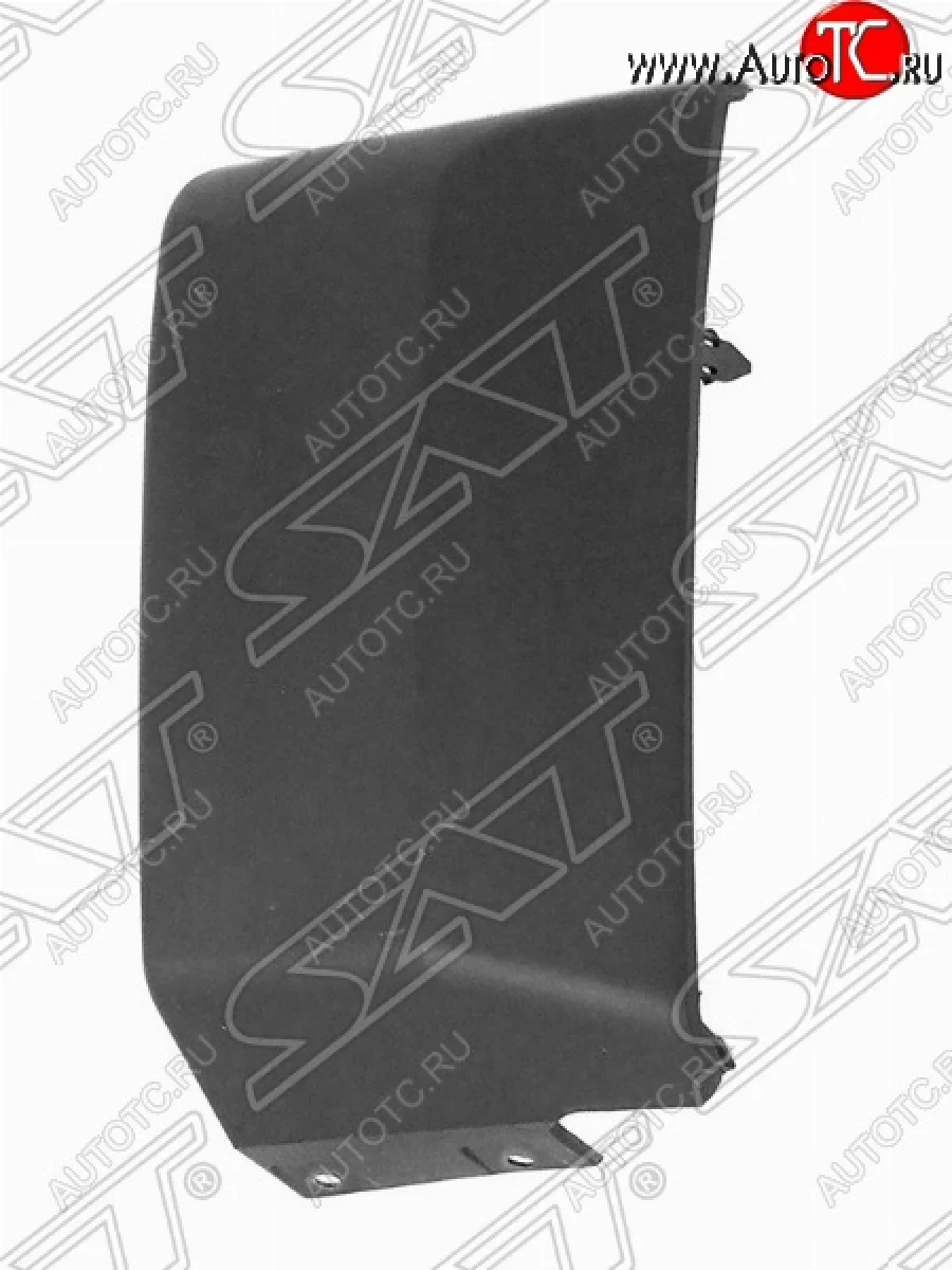 Левый клык переднего бампера SAT Mitsubishi Pajero 4 V90 дорестайлинг (2006-2011) (Неокрашенный)  в Перми Пермском крае