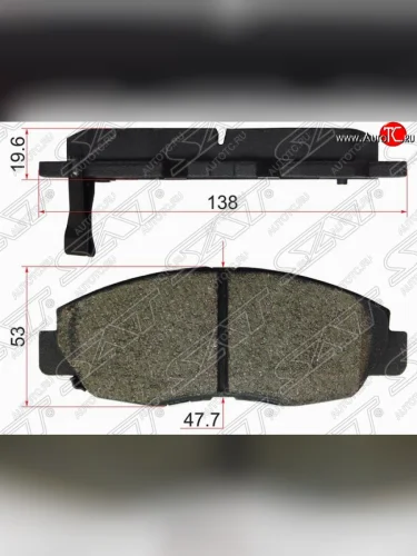 Колодки тормозные передние SAT Honda CR-V RD4,RD5,RD6,RD7,RD9  дорестайлинг (2001-2004)