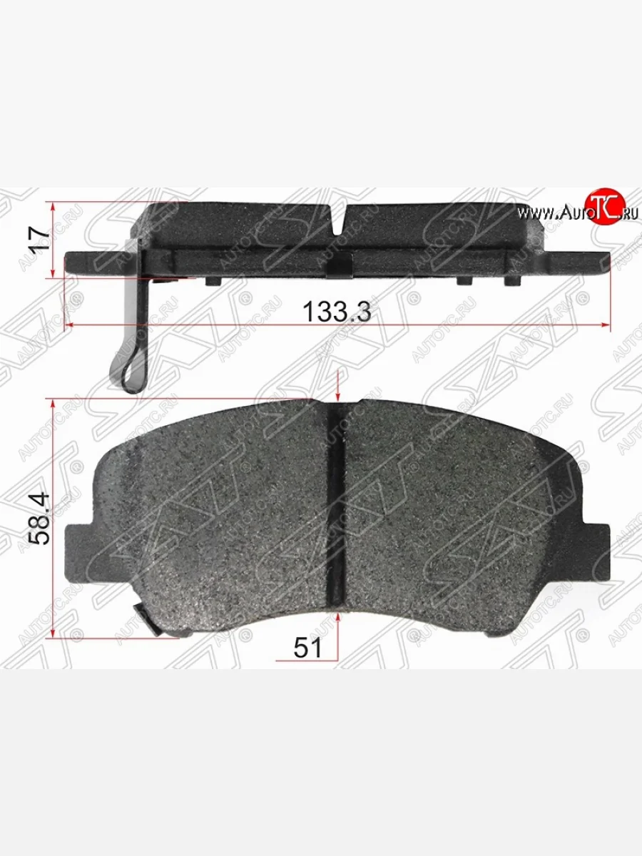 Колодки тормозные (передние) SAT Hyundai Creta GS рестайлинг (2019-2021)  в Керчи Республика Крым