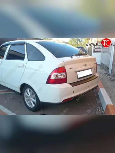 Защитная накладка заднего бампера 2 (рестайлинг) Тюн-Авто Лада ВАЗ Приора 2172 хэтчбек дорестайлинг (2008-2014)