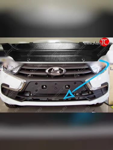 Зимняя заглушка в бампер Артформ (Нижняя) ВИС 2349 фургон, рестайлинг (2018-2025)