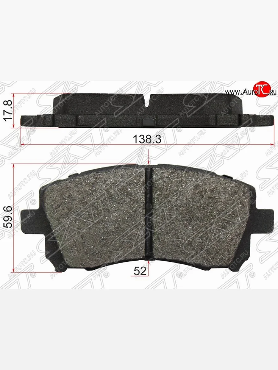 Колодки тормозные (передние) SAT Subaru Outback BP дорестайлинг универсал (2003-2006)  в Керчи Республика Крым