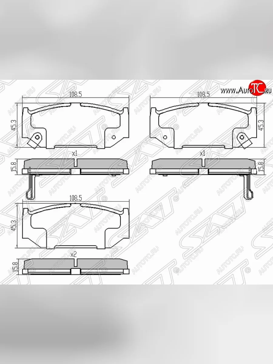 Колодки тормозные (передние) SAT Suzuki Swift ZC72S дорестайлинг, хэтчбэк 5 дв. (2010-2013)  в Перми Пермском крае