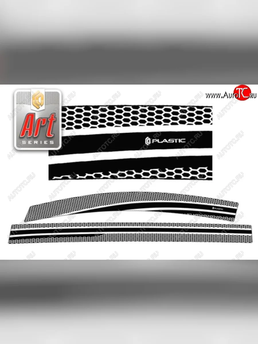 Дефлектора окон CA-Plastic  Honda Freed Spike (2010-2014) 1 (Серия Art графит)  в Керчи Республика Крым