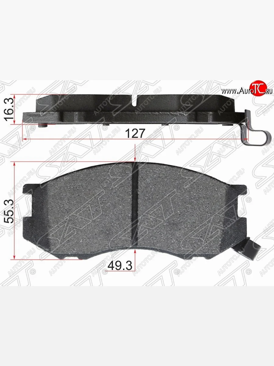 Колодки тормозные (передние) SAT Toyota LiteAce Noah (1996-2001)  в Перми Пермском крае