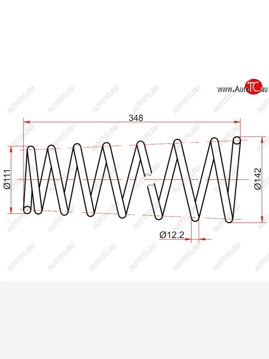 Комплект задних пружин (2 шт) SAT Toyota Caldina T210 дорестайлинг универсал (1997-1999)  в Воронеже Воронежской области