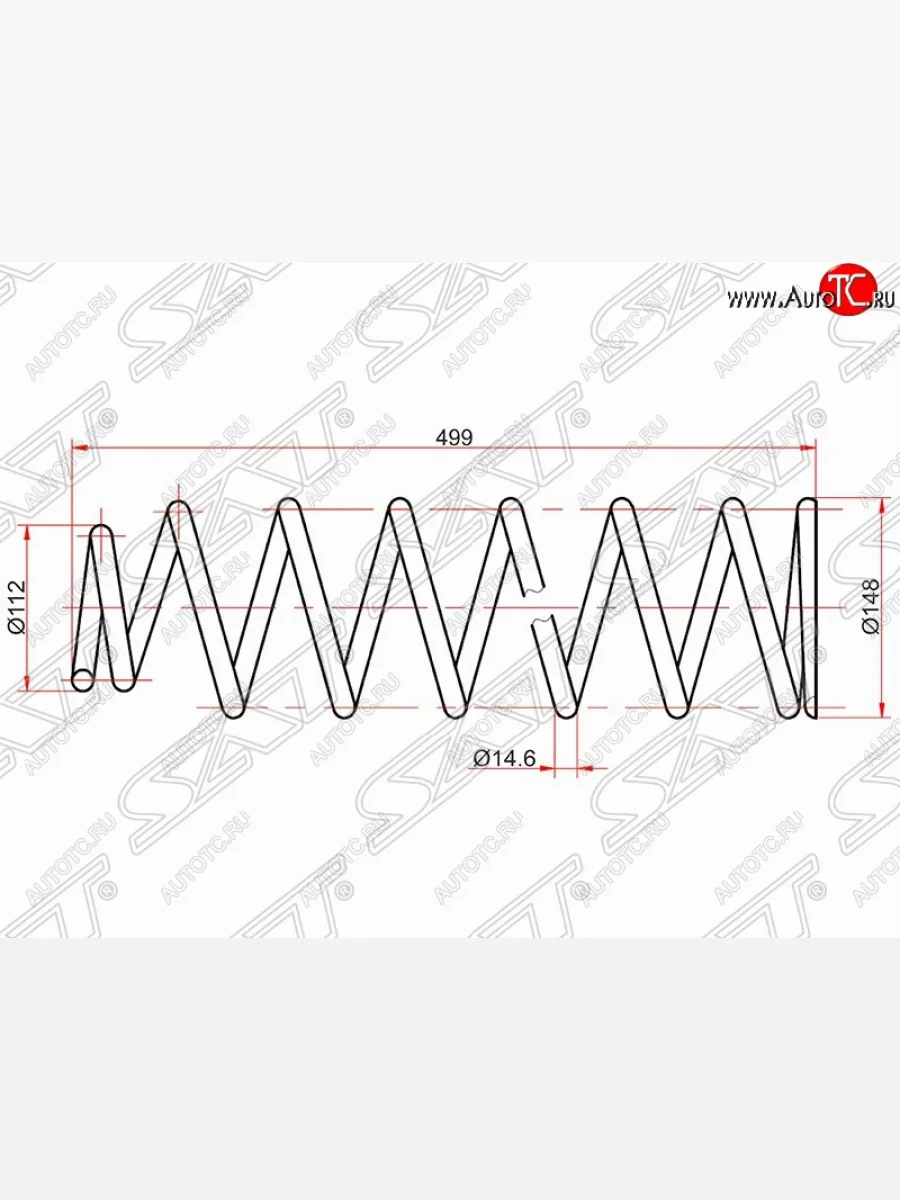 Комплект передних пружин (2 шт.) 4WD SAT Toyota Land Cruiser 80 (1989-1997)  в Самаре Самарской области