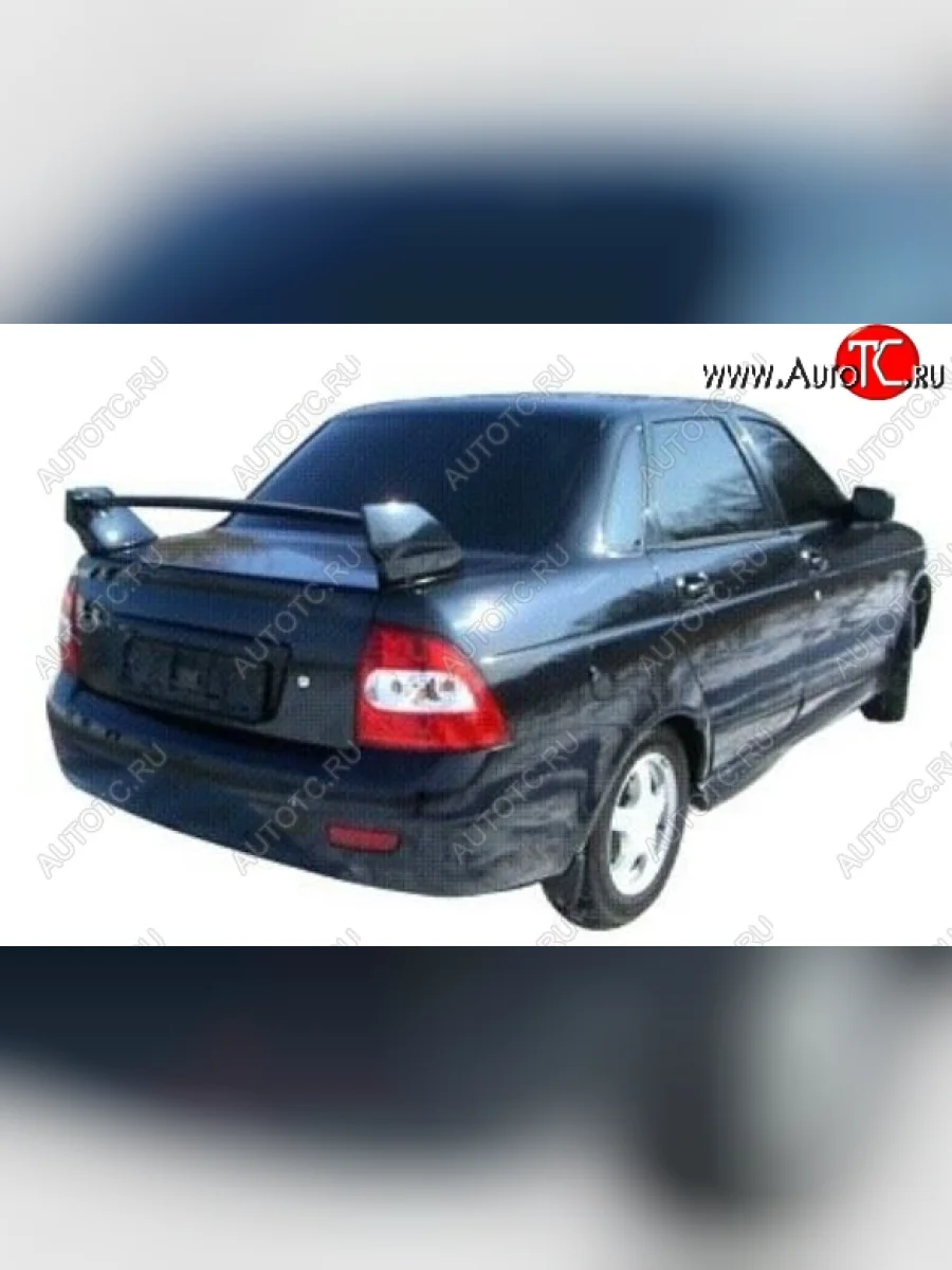 Спойлер Стелс Лада ВАЗ 2110 седан (1995-2007) (Крепление на скобках, Неокрашенный)  в Самаре Самарской области