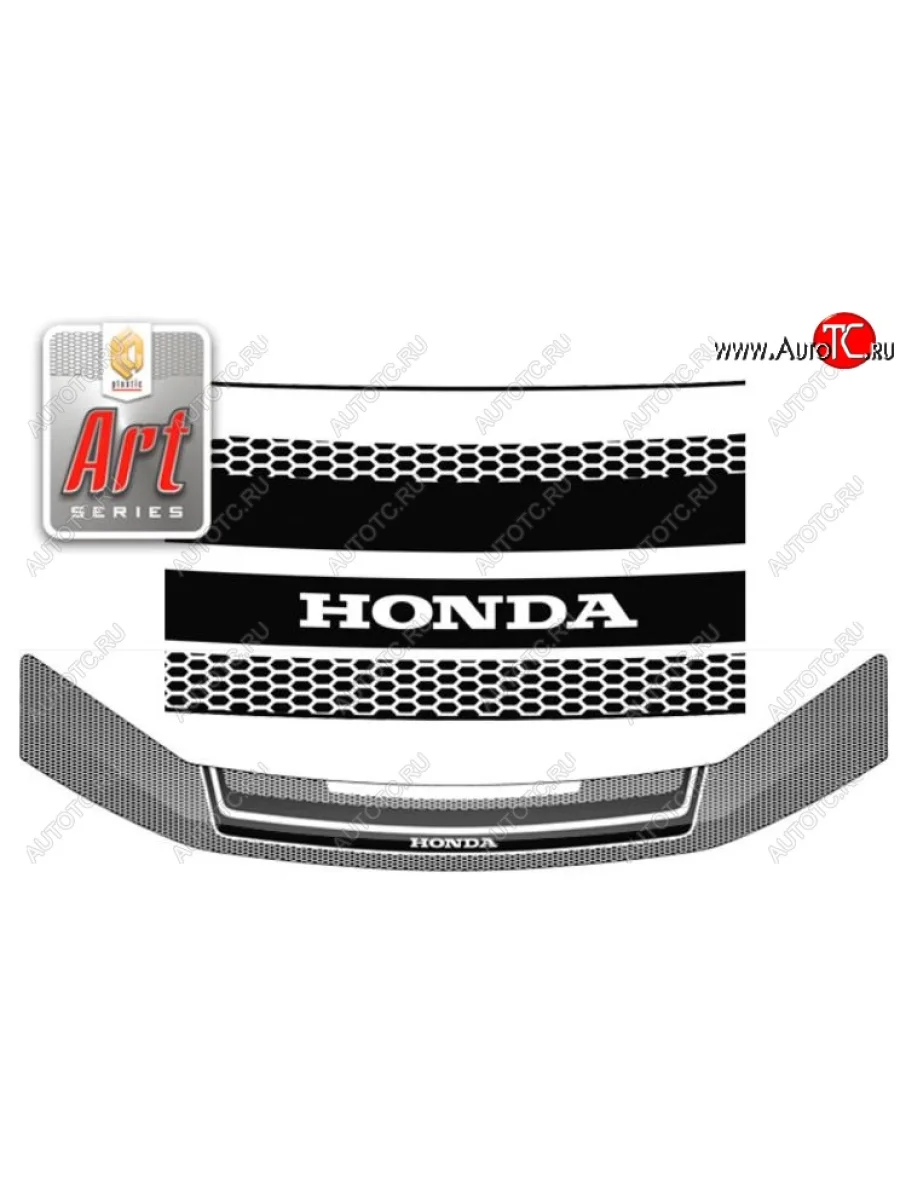 Дефлектор капота RK CA-Plastic Honda StepWagon RK минивэн дорестайлинг (2009-2012) (Серия Art графит)  в Керчи Республика Крым