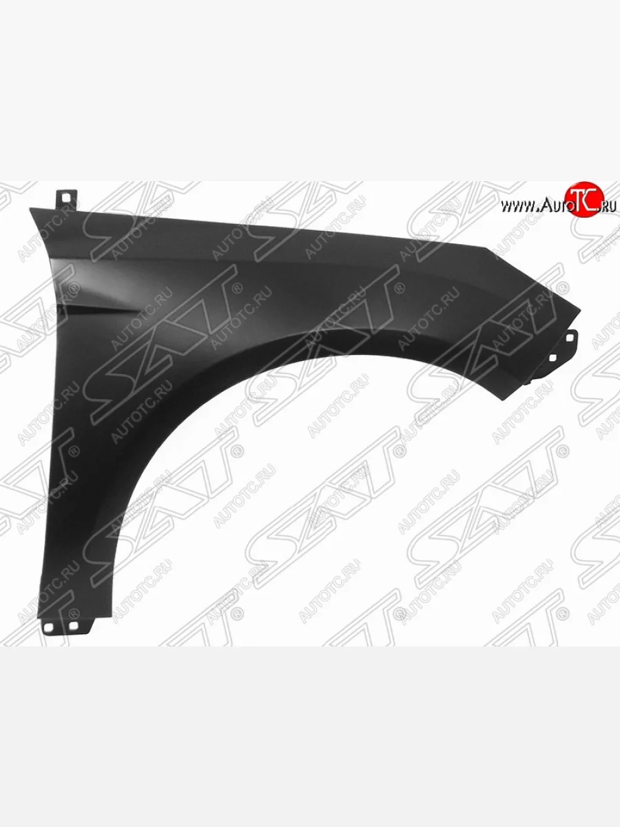 Правое переднее крыло SAT (под повторитель, Тайвань) Ford Focus 3 хэтчбэк дорестайлинг (2010-2015) (Неокрашенное)  с доставкой в г. Пермь