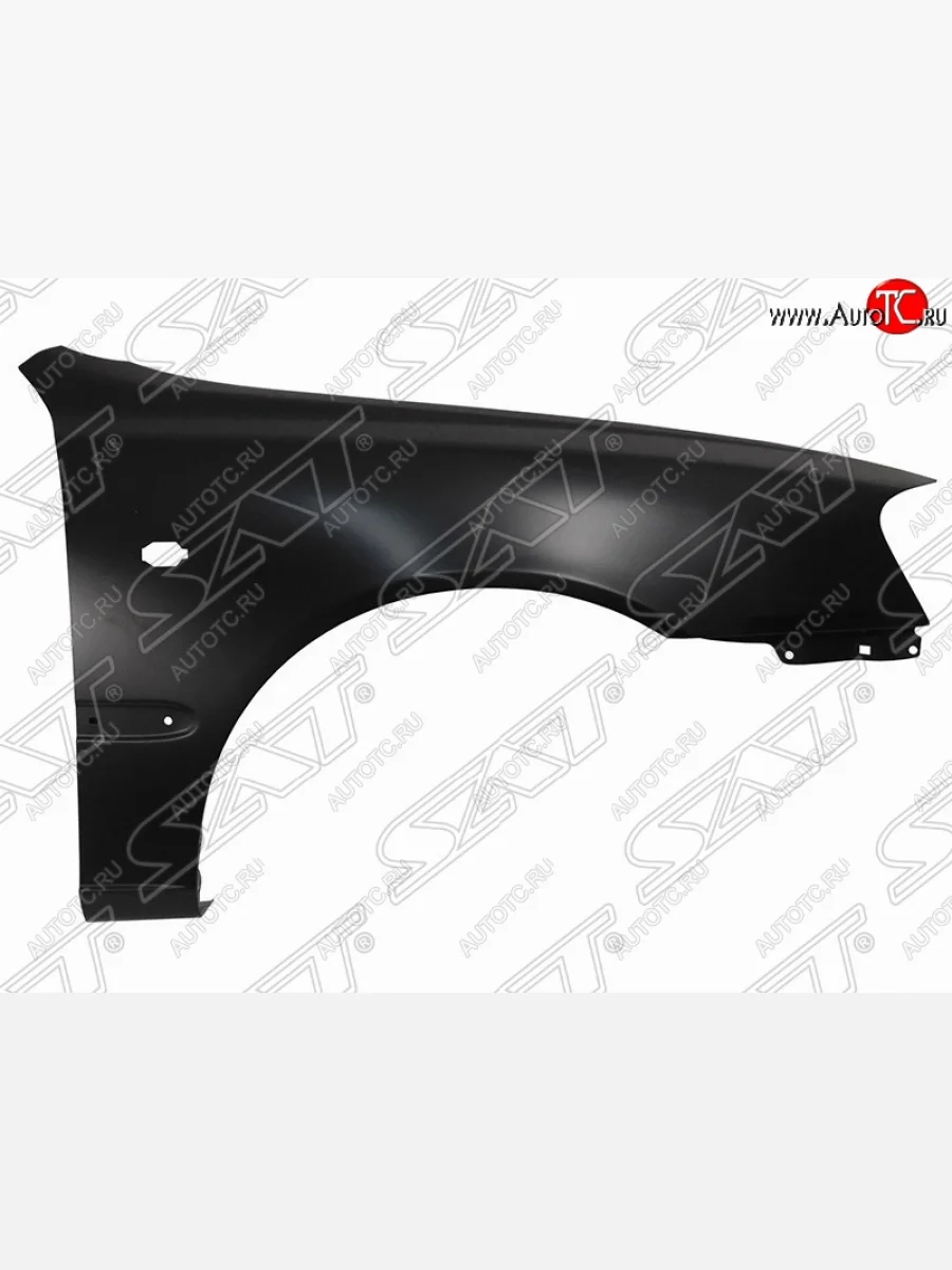 Правое переднее крыло SAT (с отв. под повторитель, пр-во Тайвань) Hyundai Accent 2 LC седан дорестайлинг (ТагАЗ) (1999-2012) (Неокрашенное)  в Самаре Самарской области