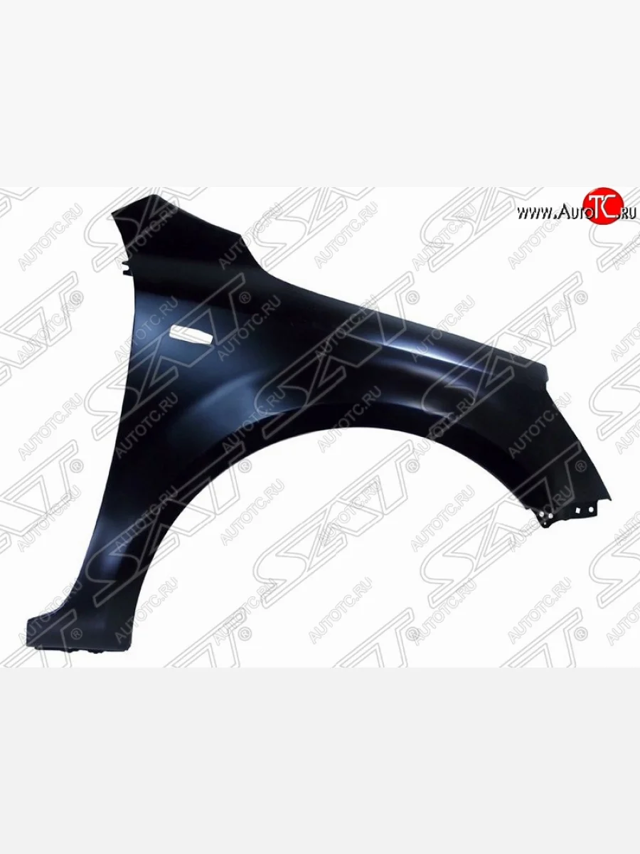 Правое переднее крыло SAT (с отв. под повторитель, пр-во Тайвань) KIA Ceed 1 ED рестайлинг, хэтчбэк 5 дв. (2010-2012) (Неокрашенное)  в Воронеже Воронежской области