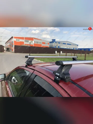 Багажник на крышу Inter (Алюминиевые поперечины Аэро, 120 см) Chevrolet Lacetti  седан (2002-2013)