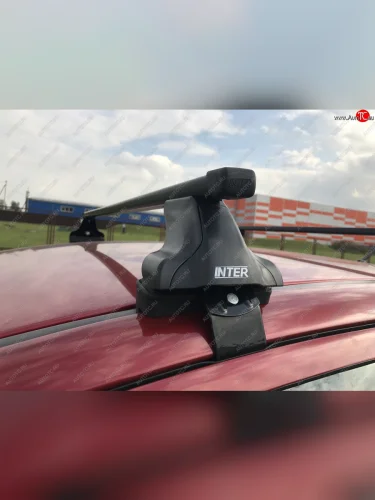 Багажник на крышу Inter (Стальные поперечины, 140 см) Ford Kuga  2 (2013-2019) дорестайлинг, рестайлинг