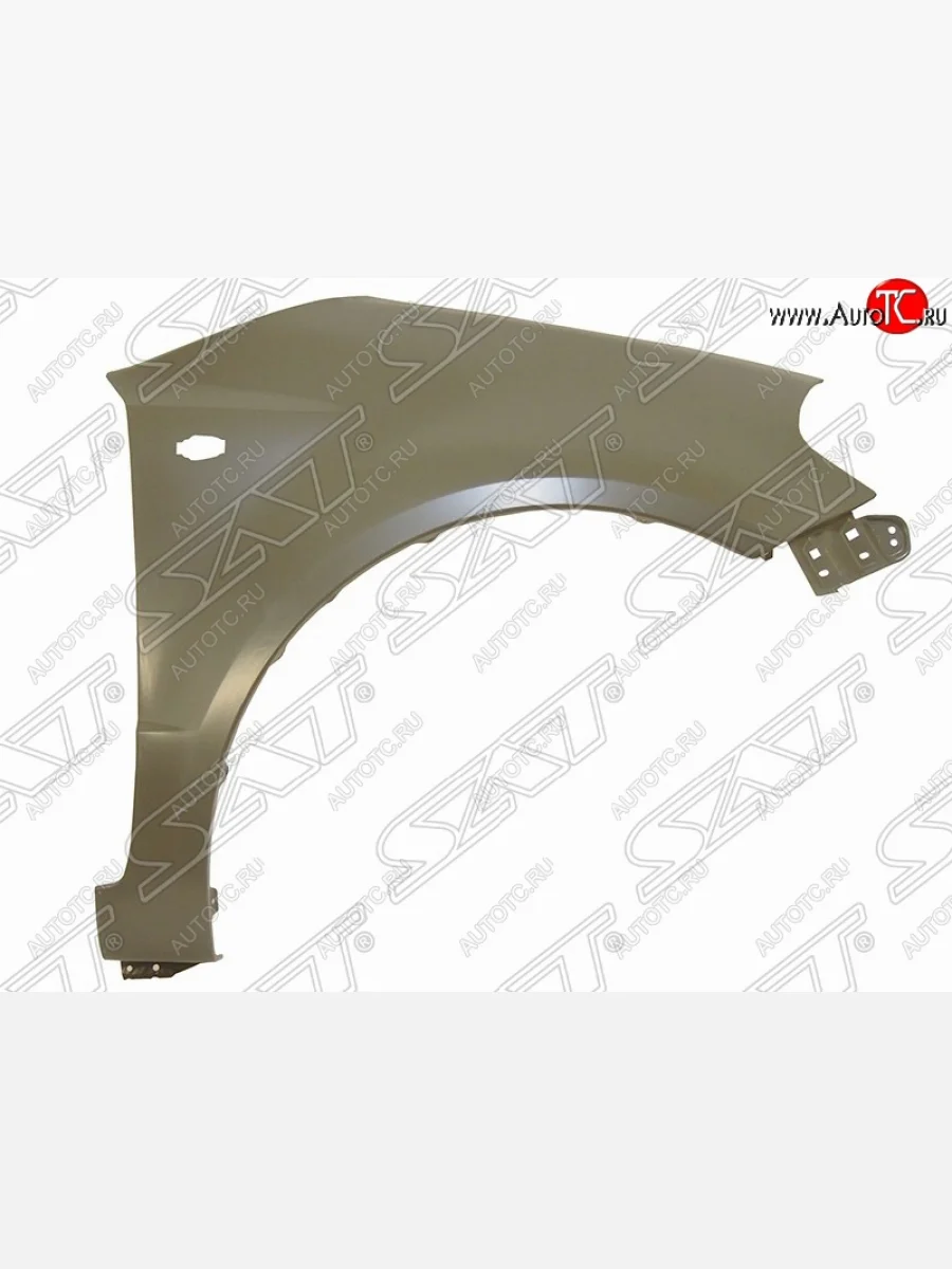 Правое переднее крыло (с отв. под повторитель) SAT Suzuki SX4 YA21S,YB21S дорестайлинг, хэтчбэк (2006-2011) (Неокрашенное)  с доставкой в г. Керчь