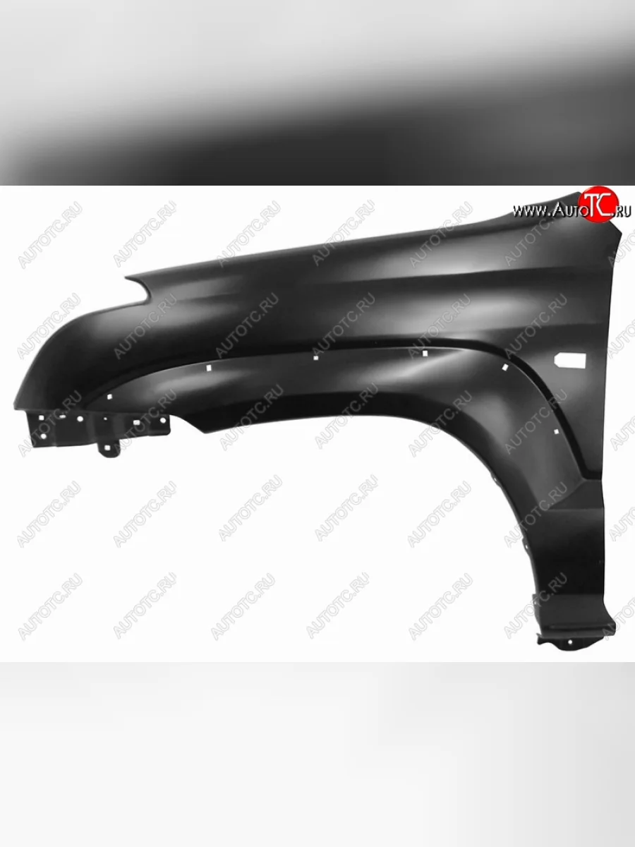 Левое переднее крыло (с отв. под повторитель/под расширитель) SAT Toyota Land Cruiser Prado J120 (2002-2009) (Неокрашенное)  в Самаре Самарской области