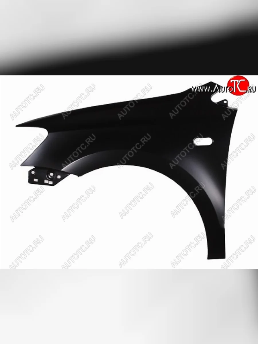 Левое переднее крыло (с отв. под повторитель) SAT Volkswagen Polo Mk5 6R,6C,61 седан дорестайлинг (2009-2015) (Неокрашенное)  в Перми Пермском крае