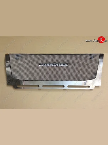 Решетка радиатора CrTuning (серебро) Уаз Патриот 23632 дорестайлинг пикап (2008-2014)