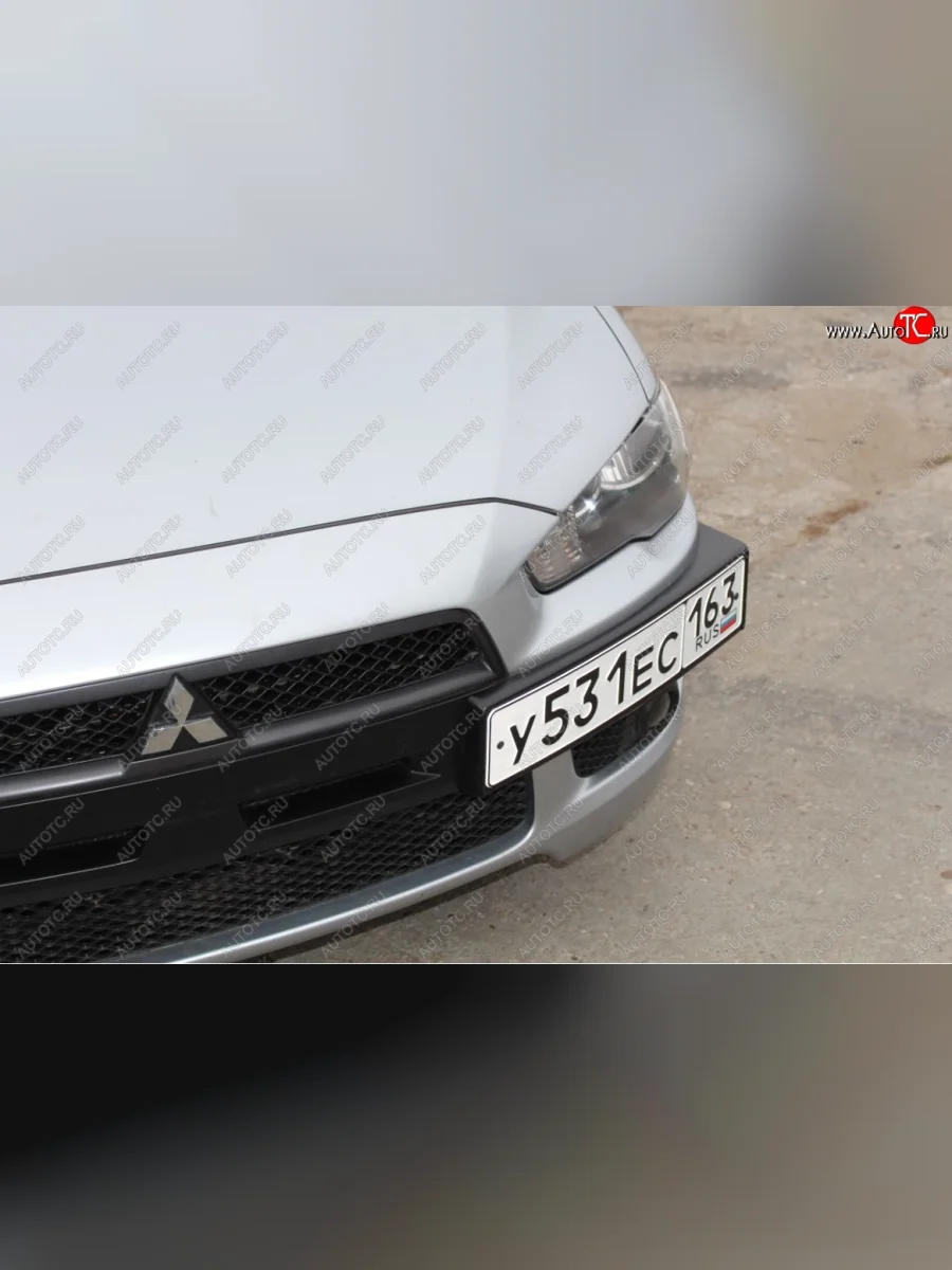 Воздуховоды радиатора в передний бампер Квадрат  Mitsubishi Lancer (2007-2010) 10 CY (Неокрашенные)  с доставкой в г. Керчь