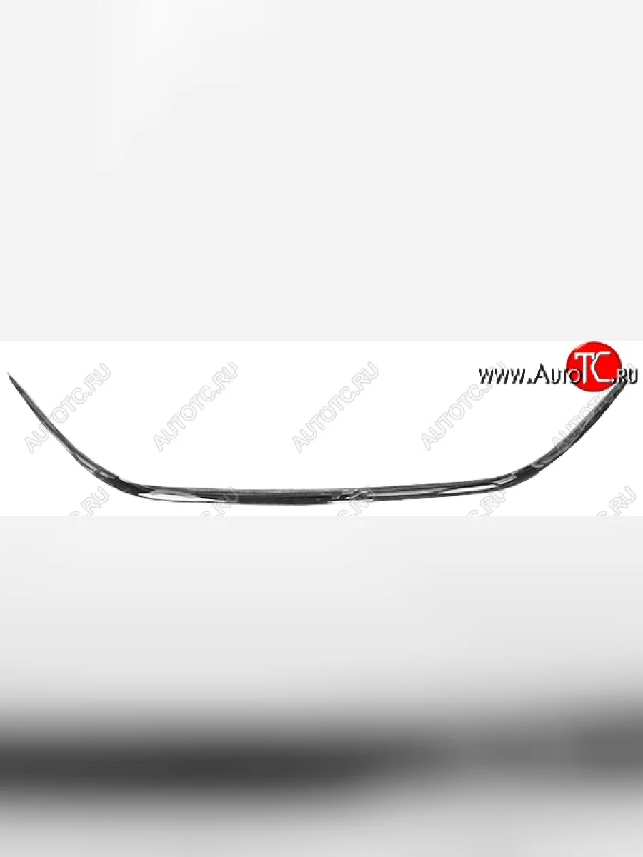 Молдинг переднего бампера SAT (хром) Hyundai Elantra MD дорестайлинг (2010-2013) (Неокрашенный)  в Перми Пермском крае