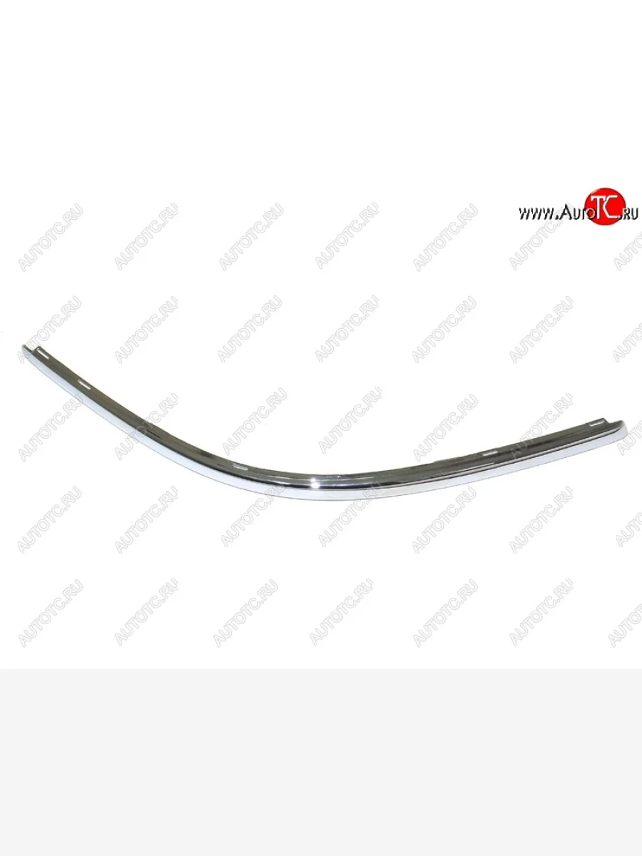 Правый молдинг на передний бампер (хром полоска) SAT Volkswagen Passat B5.5 универсал рестайлинг (2000-2005)  с доставкой в г. Керчь