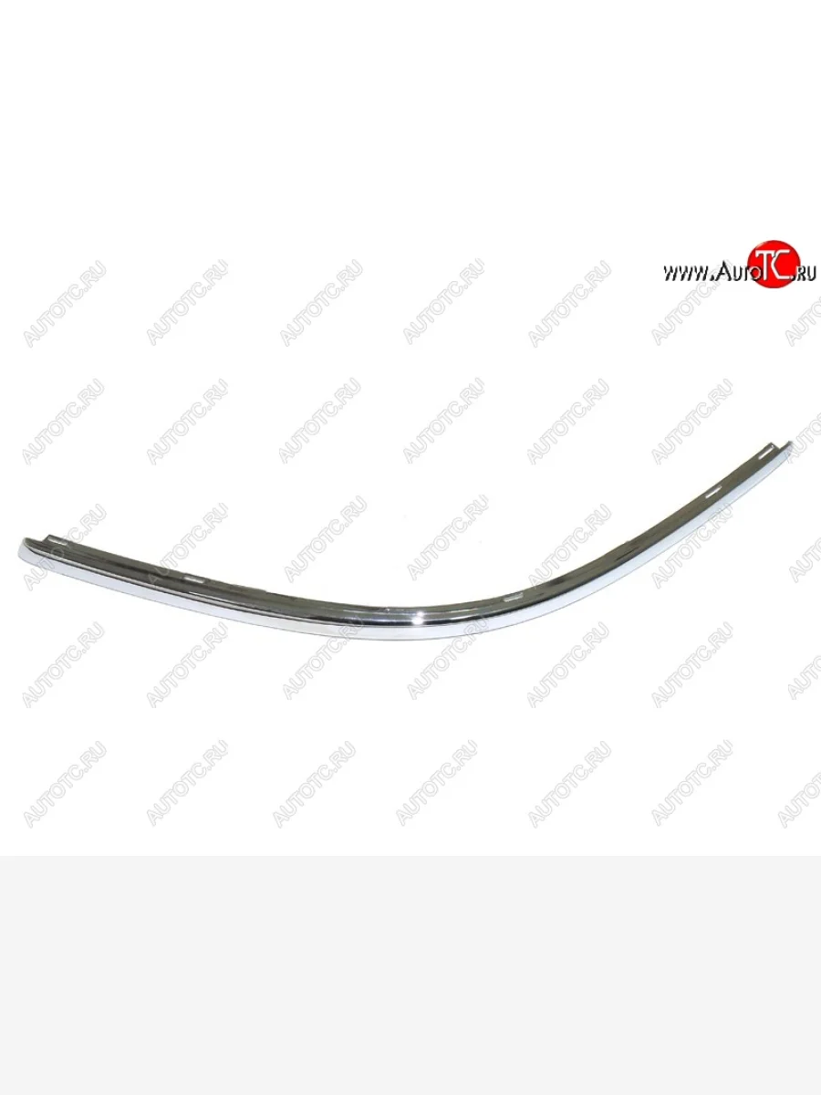 Левый молдинг на передний бампер (хром полоска) SAT Volkswagen Passat B5.5 универсал рестайлинг (2000-2005)  с доставкой в г. Керчь