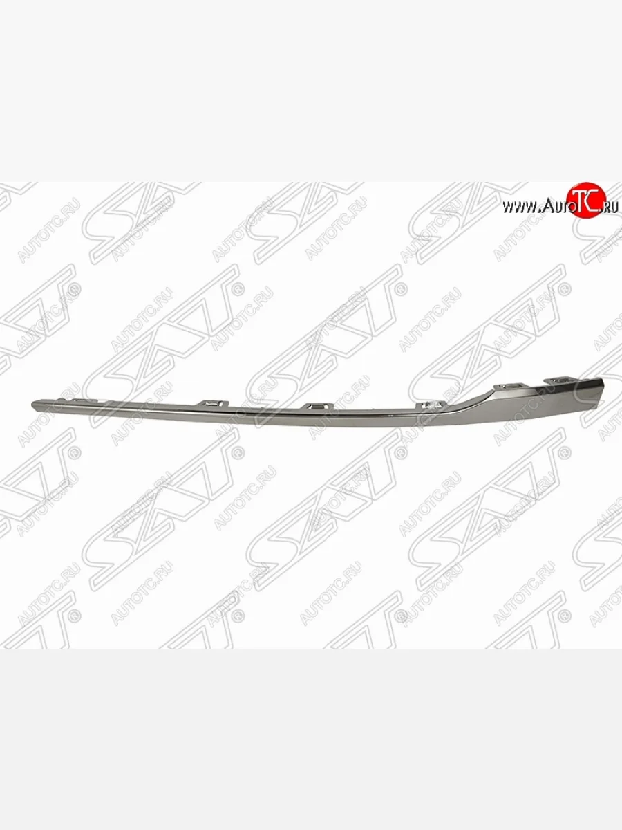 Левый молдинг переднего бампера (хром) SAT Volkswagen Passat B8 седан дорестайлинг (2015-2019)  в Керчи Республика Крым