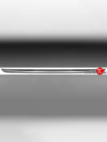 Молдинг заднего бампера (хром/ центральная часть) SAT Toyota Highlander XU40 рестайлинг (2010-2013)