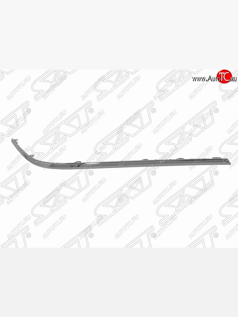 Левый молдинг заднего бампера (хром) SAT Volkswagen Passat B6 седан (2005-2011)  в Перми Пермском крае