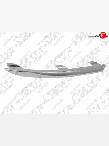 Левый молдинг заднего бампера (хром) SAT Volkswagen Polo  Mk5 6R,6C,61 (2015-2020) седан рестайлинг