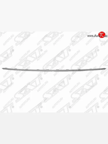 Молдинг заднего бампера (хром/ центральная часть) SAT Volkswagen Polo Mk5 6R,6C,61 седан рестайлинг (2015-2020)