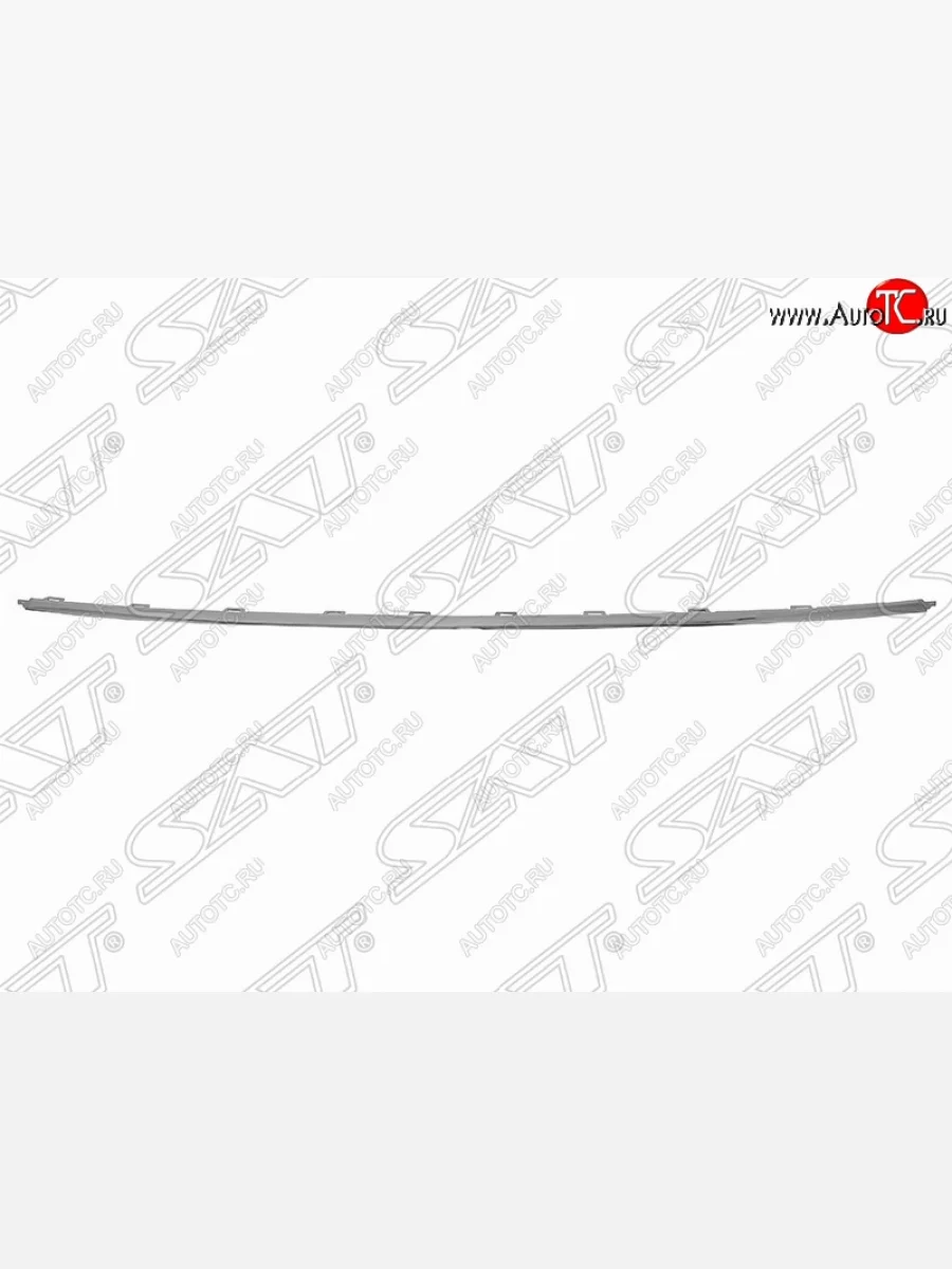 Молдинг заднего бампера (хром/ центральная часть) SAT Volkswagen Polo Mk5 6R,6C,61 седан рестайлинг (2015-2020)  в Самаре Самарской области