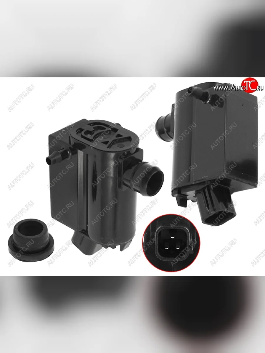 Мотор омывателя лобового стекла SAT (под 2 выхода) Hyundai Solaris RBr хэтчбэк дорестайлинг (2010-2014)  в Самаре Самарской области