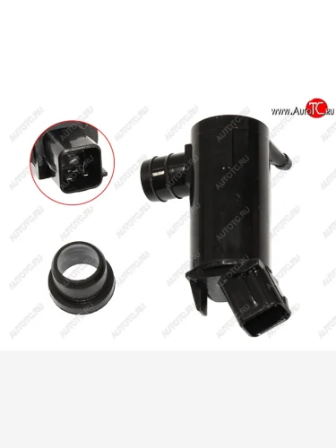 Мотор омывателя лобового стекла SAT Hyundai Solaris RBr седан дорестайлинг (2010-2014)