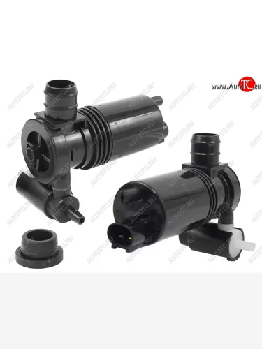 Мотор омывателя лобового стекла (под 2 выхода) SAT Nissan Tiida 1 C11 хэтчбэк дорестайлинг, Япония (2004-2007)