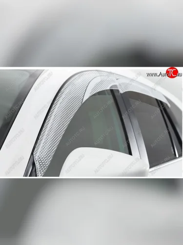 Дефлектора окон CA-Plastic (Серия Art графит) Hyundai Solaris RBr хэтчбэк рестайлинг (2014-2017)
